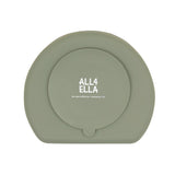 Silicone suction plate - Olive