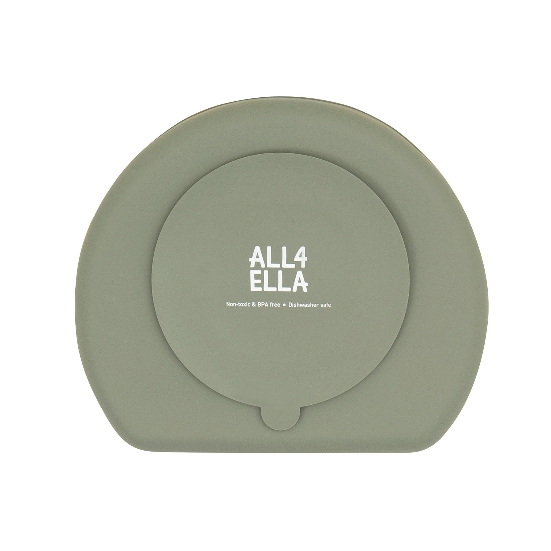 Silicone suction plate - Olive
