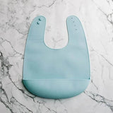 Silly Bib - SIlicone Feeding Bib: Blue Lemonade