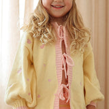 Heart Tie Up Cardigan ✿ Pink Lemonade