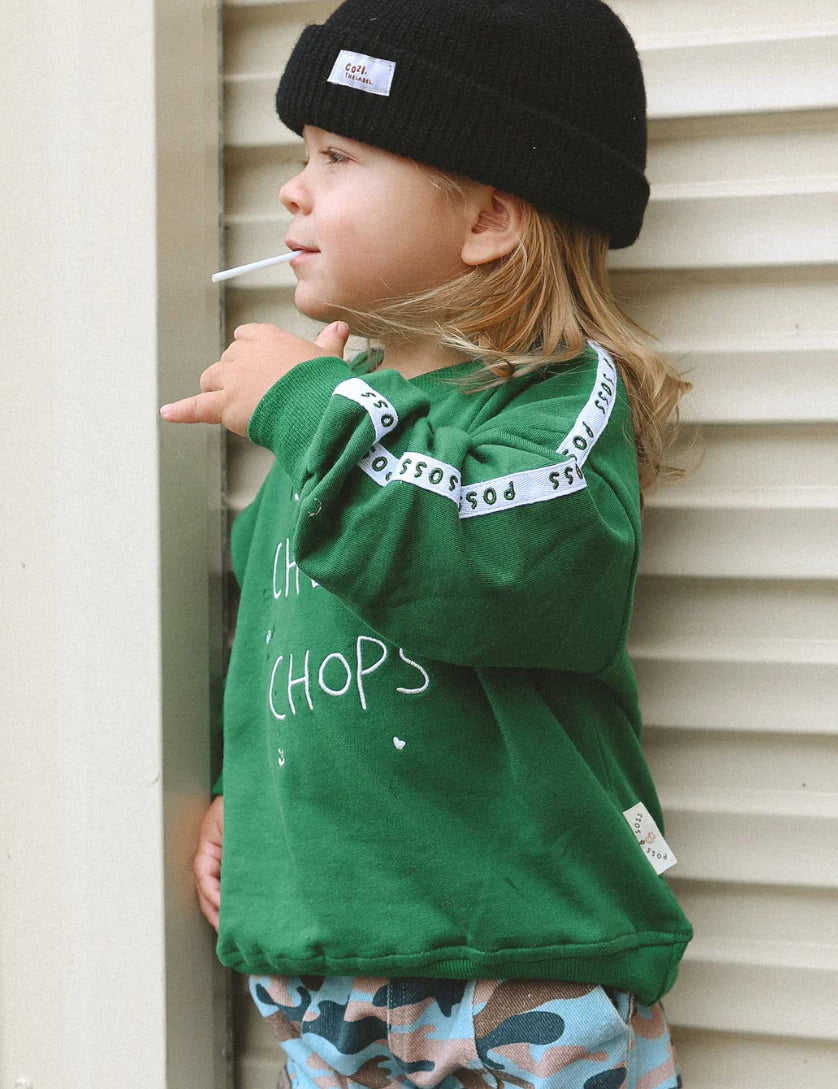 Cheeky Chops Jumper ✿ Emerald Green