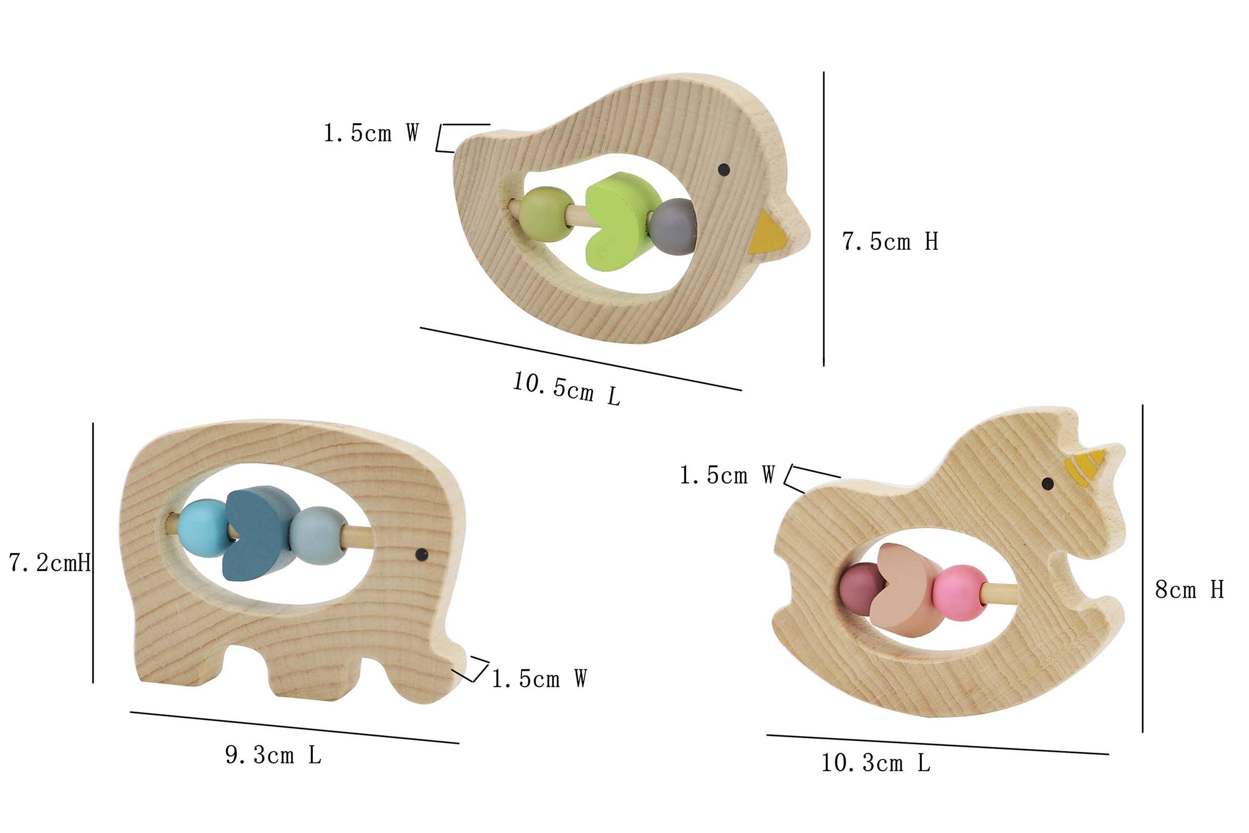 Wooden Baby Rattles