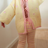 Heart Tie Up Cardigan ✿ Pink Lemonade