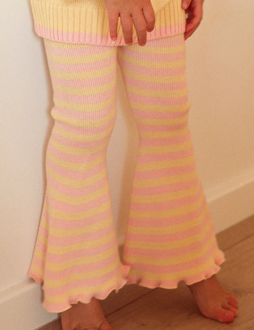 Stripe Flares ✿ Pink Lemonade