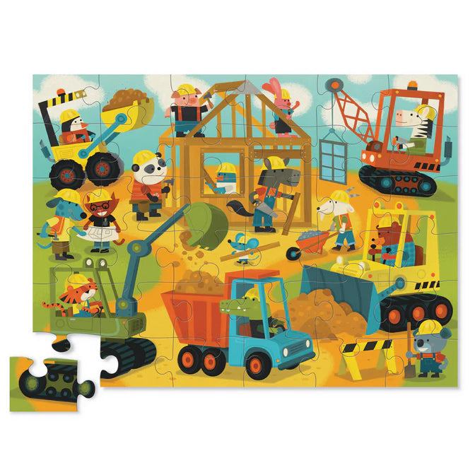 Classic Floor Puzzle 36 pc  - Busy Builders