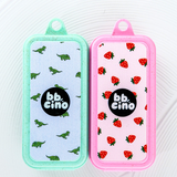 Silicone Straw Set: Strawberry