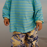 Stripe Long Sleeve Tee ✿ Pacific