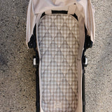 Pram Bassinet Liners- Gingham & Oat