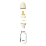 BIBS Glass Bottle Complete Set (2 Pack) 120ml Latex - Ivory