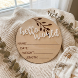 Hello World - Birth Announcement