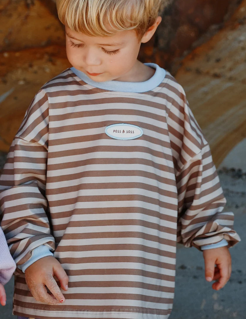Stripe Long Sleeve Tee ✿ Stone