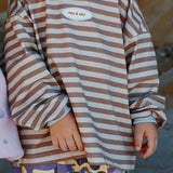 Stripe Long Sleeve Tee ✿ Stone