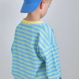 Stripe Long Sleeve Tee ✿ Pacific