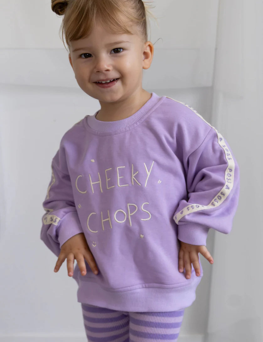 Cheeky Chops Jumper ✿ Lilac