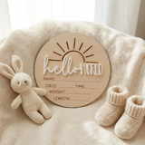 Hello World Sun- Birth Announcement