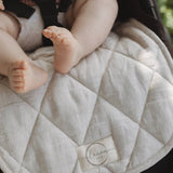 Pram Liner- Oatmeal & Stripe