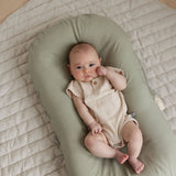 Baby Lounger Nest + Soft Sage Linen Cover
