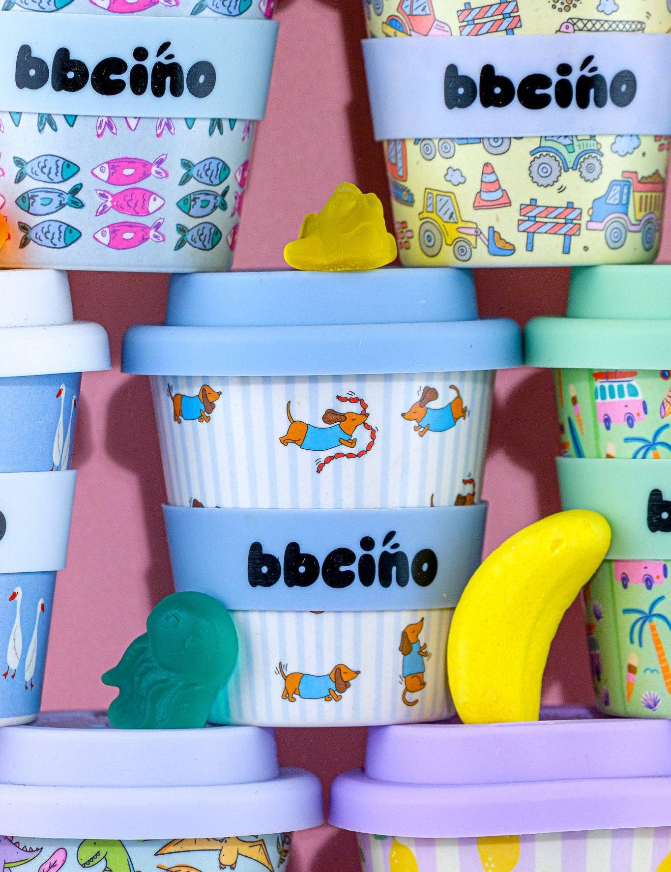 Dash in Blue Babycino Cup - 120ml (Straw Included)