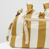 Pram Caddy - Gold Stripe