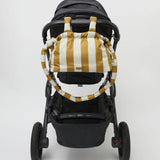 Pram Caddy - Gold Stripe