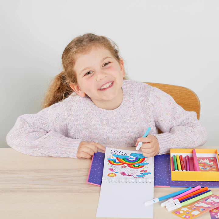 Colour by Numbers - Rainbow Garden