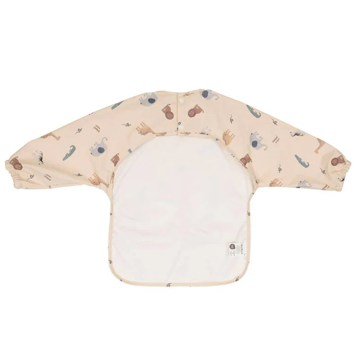 Recycled Long sleeve Bib - Wild Animals