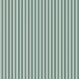Sage Stripe Organic Fitted Cot Sheet