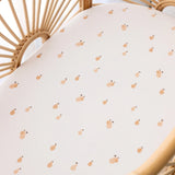 Golden Pears Organic Fitted Bassinet Sheet/Change Pad Cover
