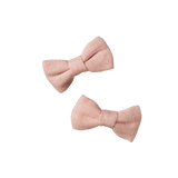 Bow Hair Clips 2 Pack - Rose Dust