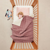 Quilted Coverlet Rosy Gingham - Cot