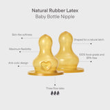 BIBS Bottle Replacement Nipple, Latex (2pk) Medium Flow