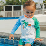 Crywolf Baby Rash Vest - Seaside Colourblock