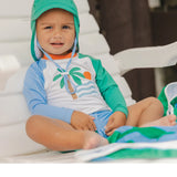 Crywolf Baby Rash Vest - Seaside Colourblock