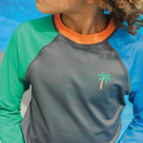 Crywolf Long Sleeve Rash Vest - Seaside Colourblock