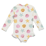Crywolf Long Sleeve Swimsuit - Shell