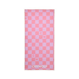 Crywolf Rapid Dry Towel - Flamingo Check