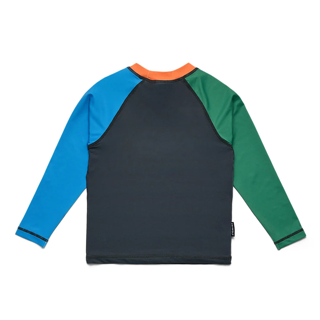 Crywolf Long Sleeve Rash Vest - Seaside Colourblock