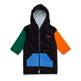 Crywolf Zip-Up Towel - Seaside Colourblock