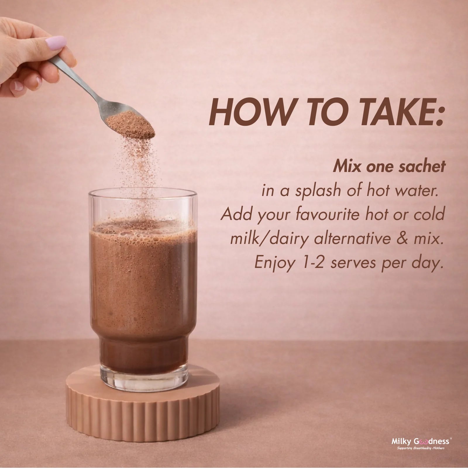 10 x Single Serve Lactation Chocolate Drink Mix