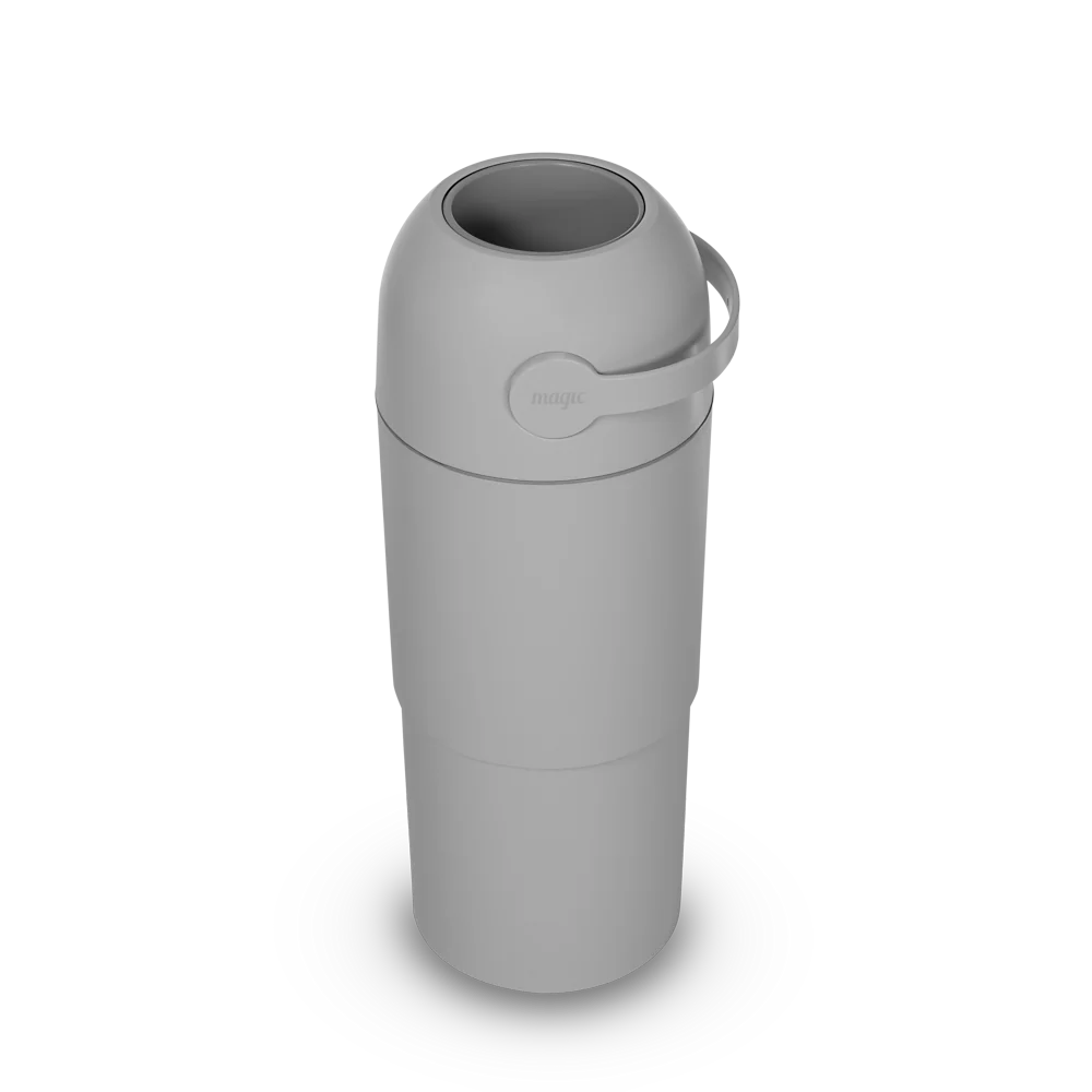 Thoth L - Telescopic Nappy Bin - Concrete