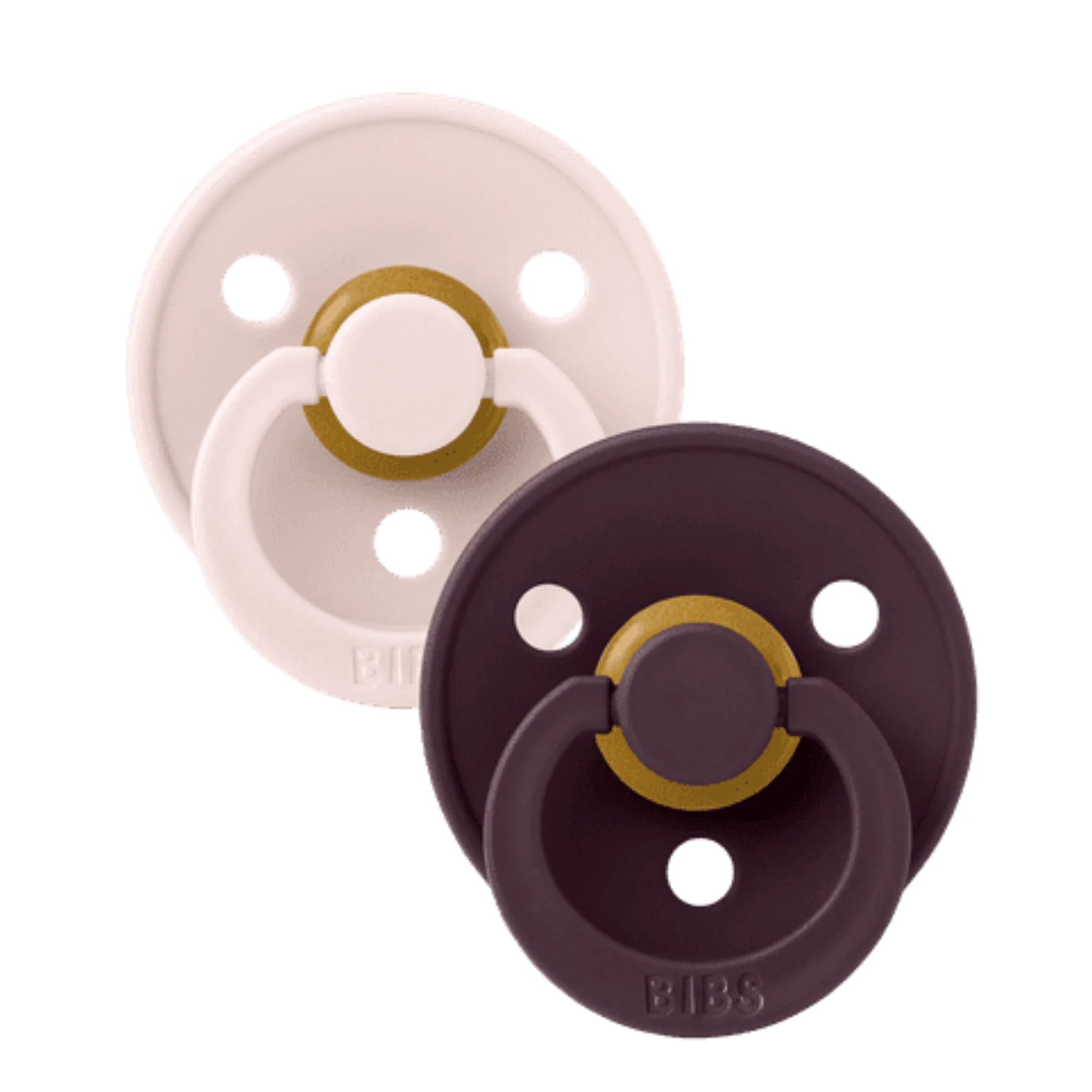 BIBS Pacifier - Colour | Latex | Petal/Plum