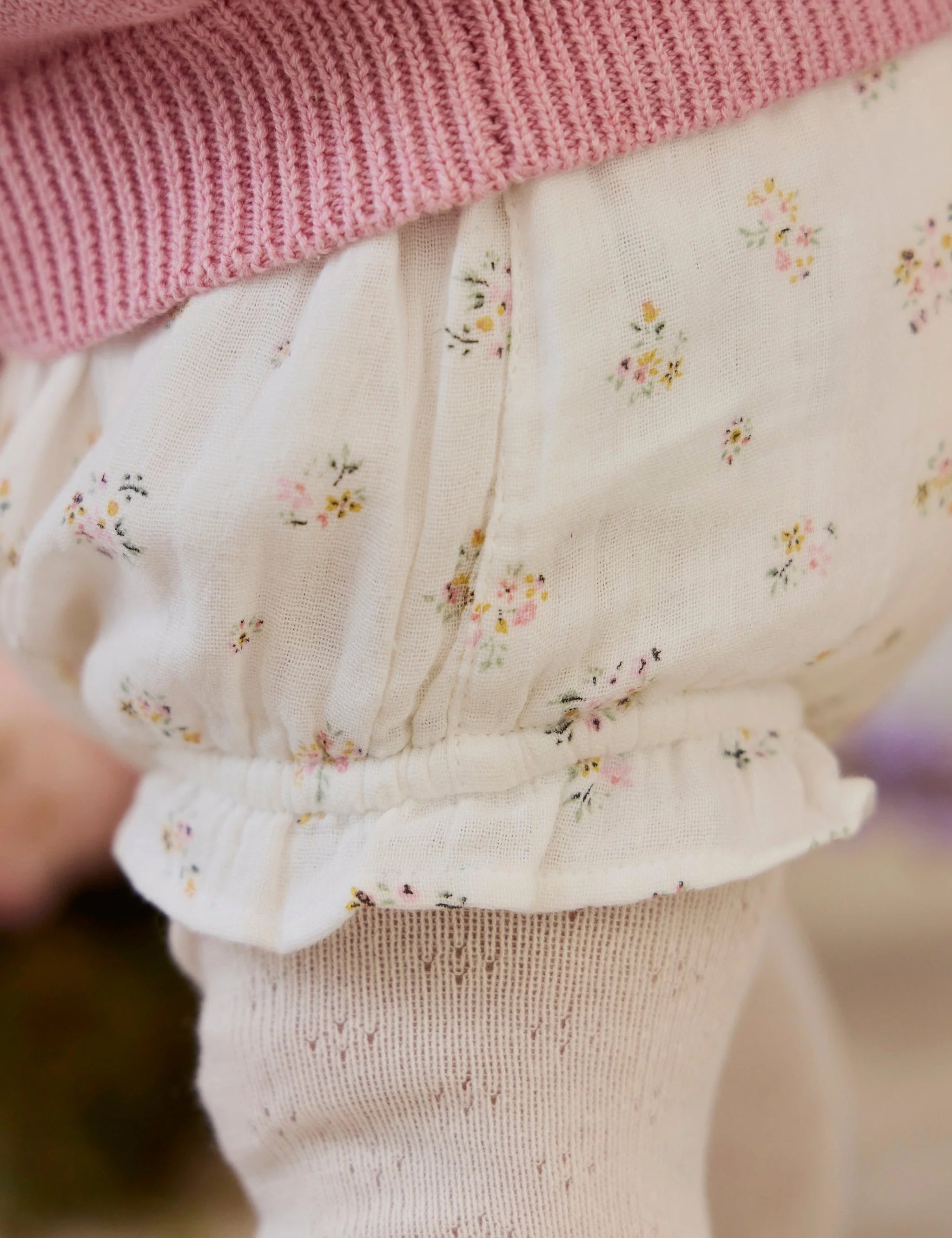 Jamie Kay Organic Cotton Muslin Frill Bloomer - Ayla Whisper
