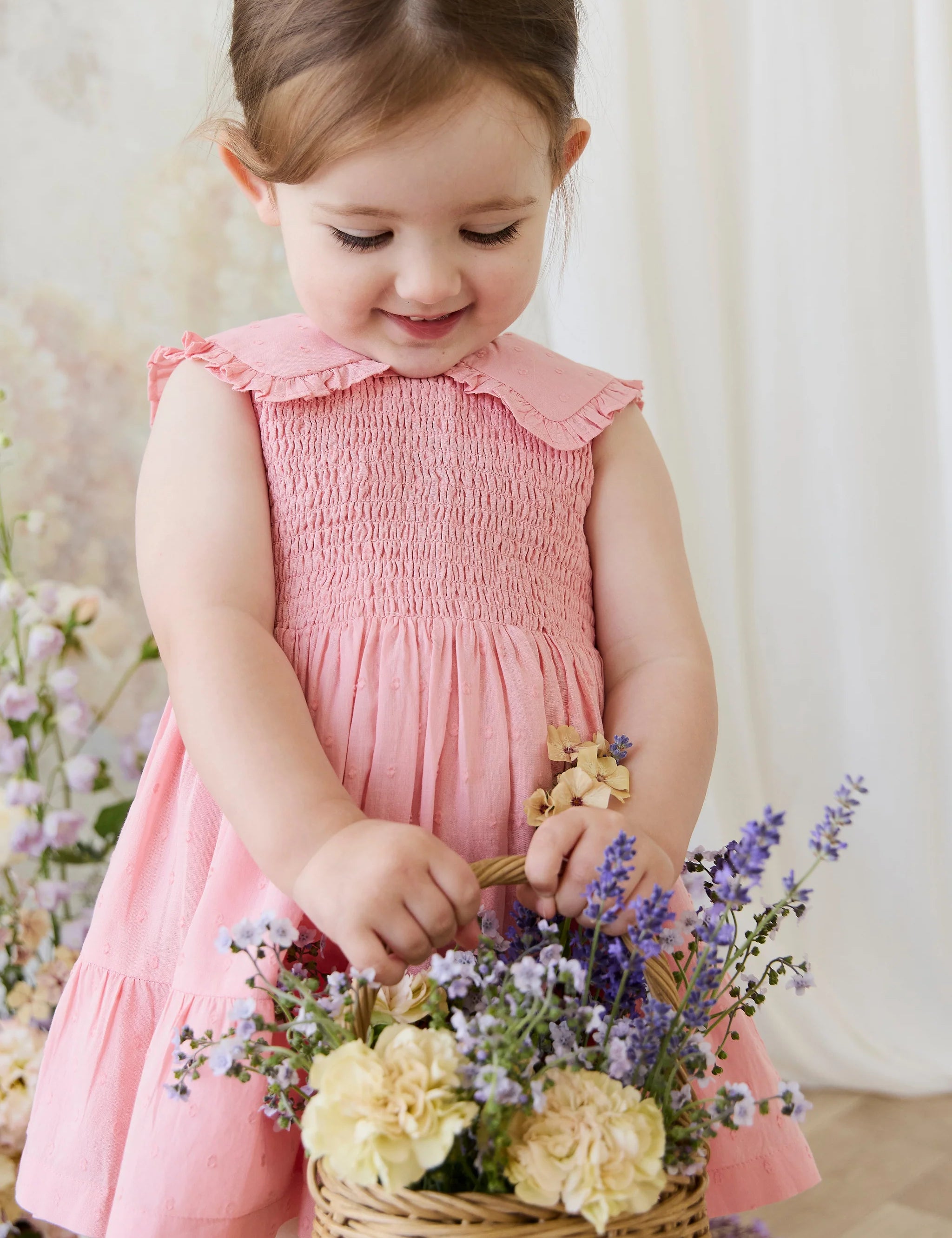 Jamie Kay Organic Cotton Claudine Dress - Swiss Pink