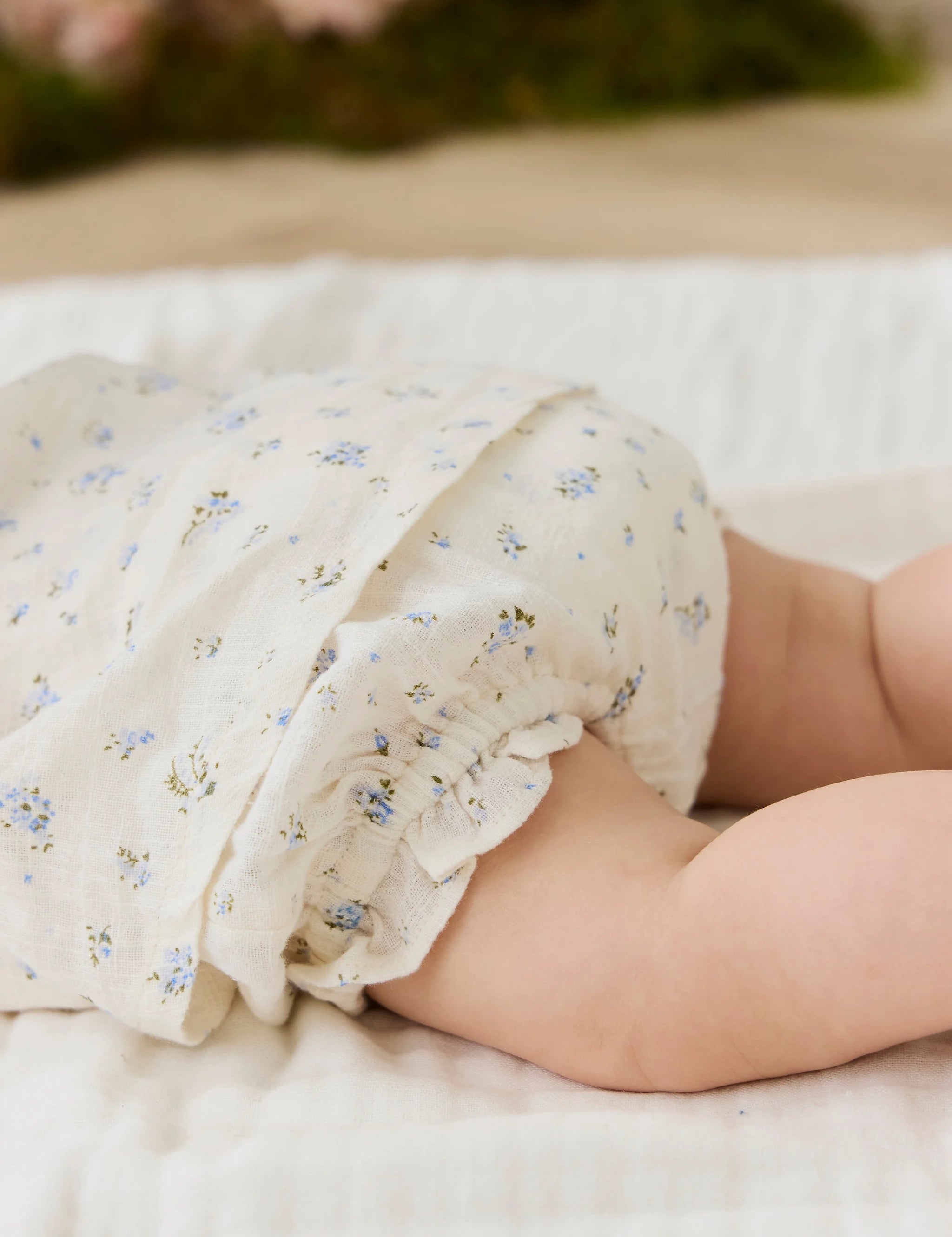 Jamie Kay Organic Cotton Frill Bloomer - Juniper Fields Blue
