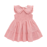 Jamie Kay Organic Cotton Claudine Dress - Swiss Pink