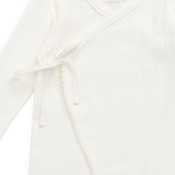 Jamie Kay Organic Cotton Estelle Onepiece - Sweet Heart Pointelle Parchment