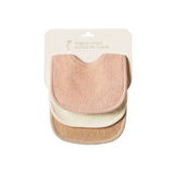 Dribble Bibs 3 Pack - Rose Dust/Natural/Nougat