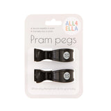 Pram Peg 2 pk - Black