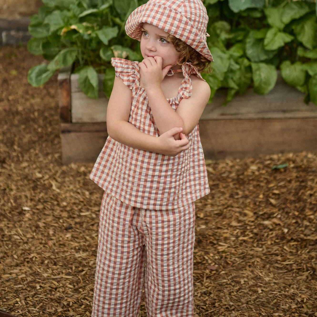 Pippin Pants - Dandelion Gingham