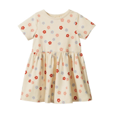 Saturday Dress - Petite Flora Stamp Print